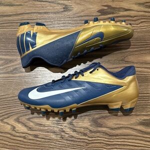 Men’s Size 13 Nike Vapor Pro Low TD PF Football Cleats Navy/Gold 534770-426 NEW